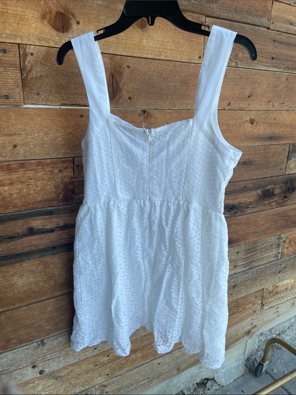Kensie White Eyelet Lace Dress - Picture 4 of 4